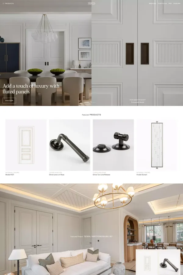 SWD Bespoke | Luxury Bespoke Doors For The Finest Homes - Landing design inspiration