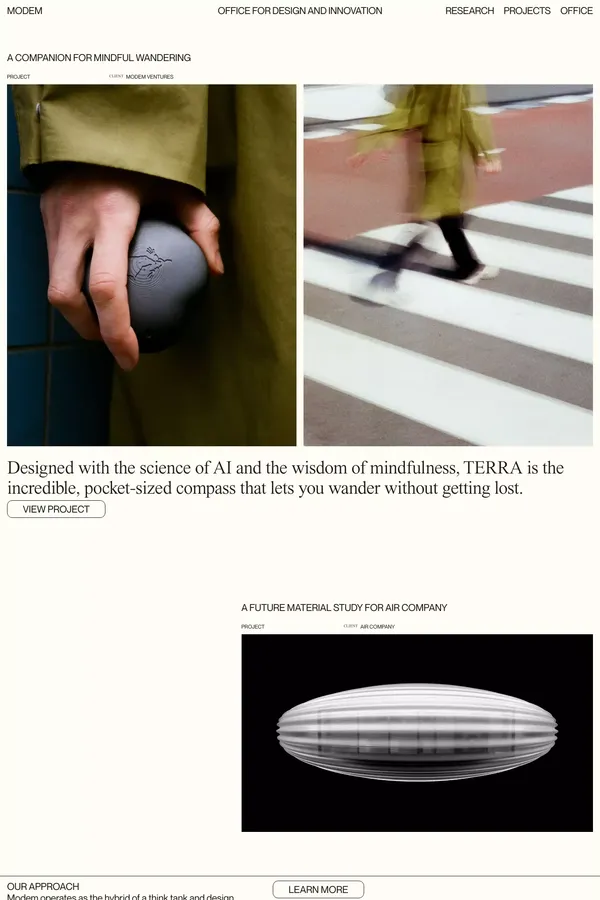 MODEM — OFFICE FOR DESIGN AND INNOVATION - Portfolio design inspiration