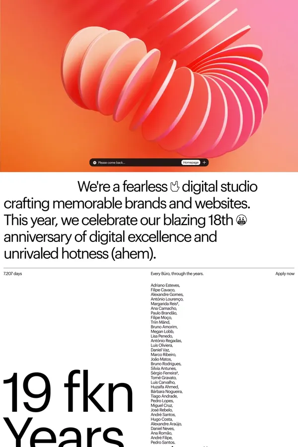 We are Büro - Portfolio design inspiration