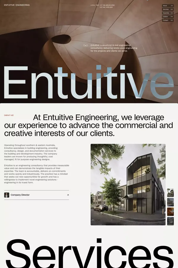 Entuitive | Structural & Civil Engineering - Landing design inspiration