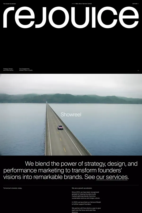 REJOUICE® | The Growth Accelerator - Portfolio design inspiration