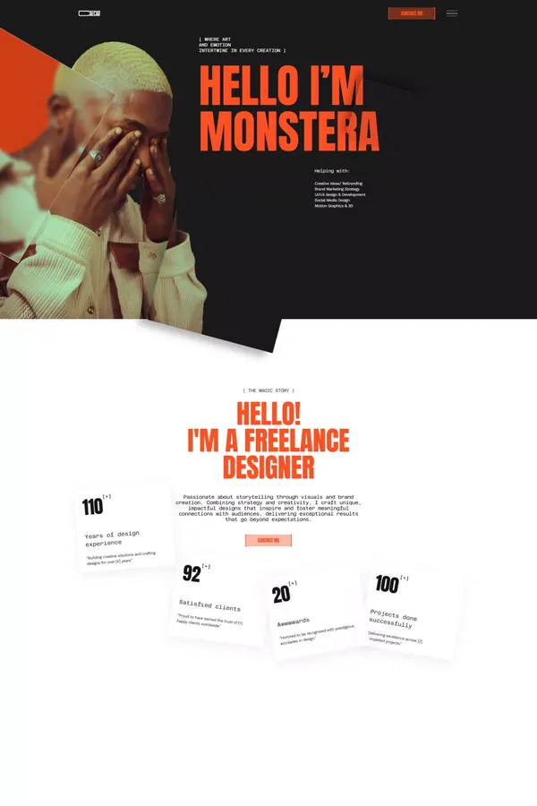 Caecar - Personal Portfolio Webflow Template | Flowzai