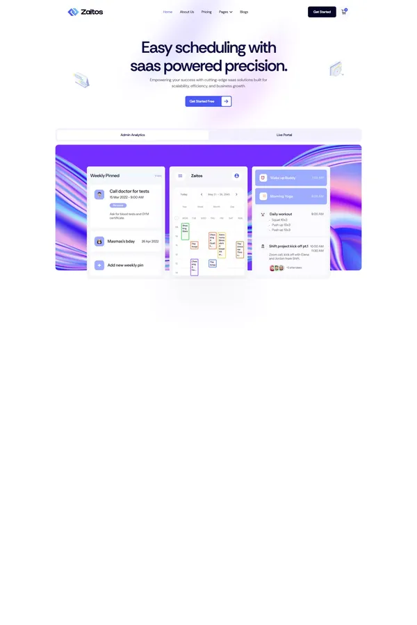 Zaitos - SaaS & Startup Webflow Template | Flowzai