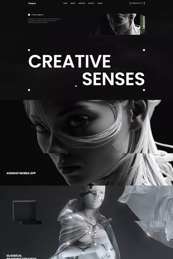 Terace - Creative Agency Webflow Template | Flowzai