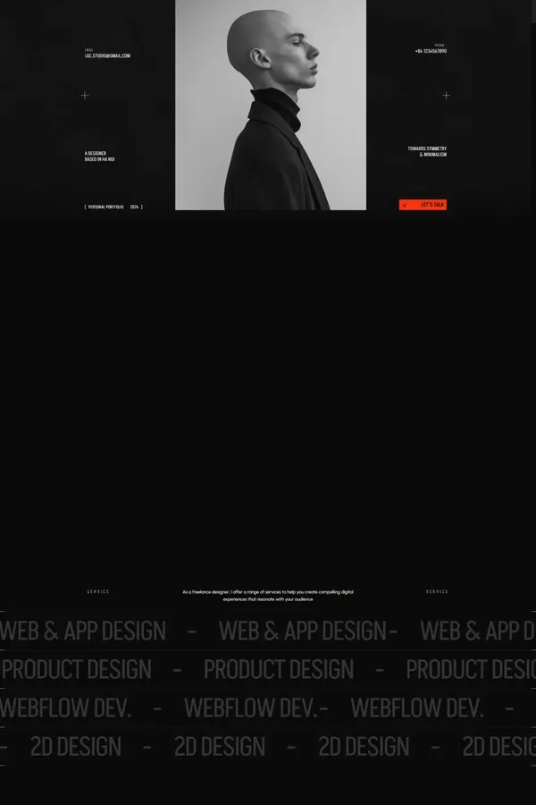 April William - Personal Portfolio Webflow Template | Flowzai