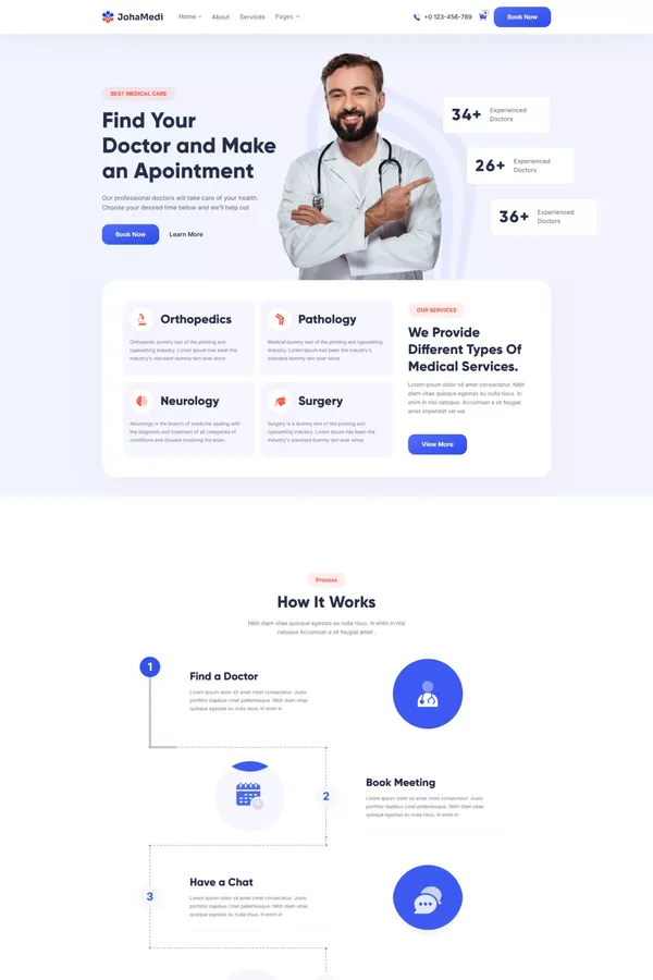 Johamedi - Webflow Hospital Template | Flowzai