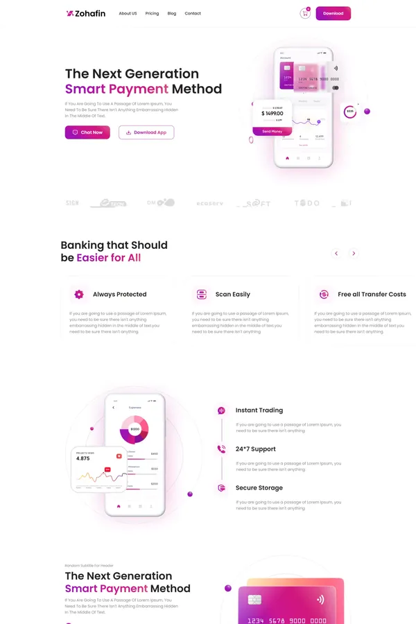 Zohafin - Webflow Finance Template | Flowzai