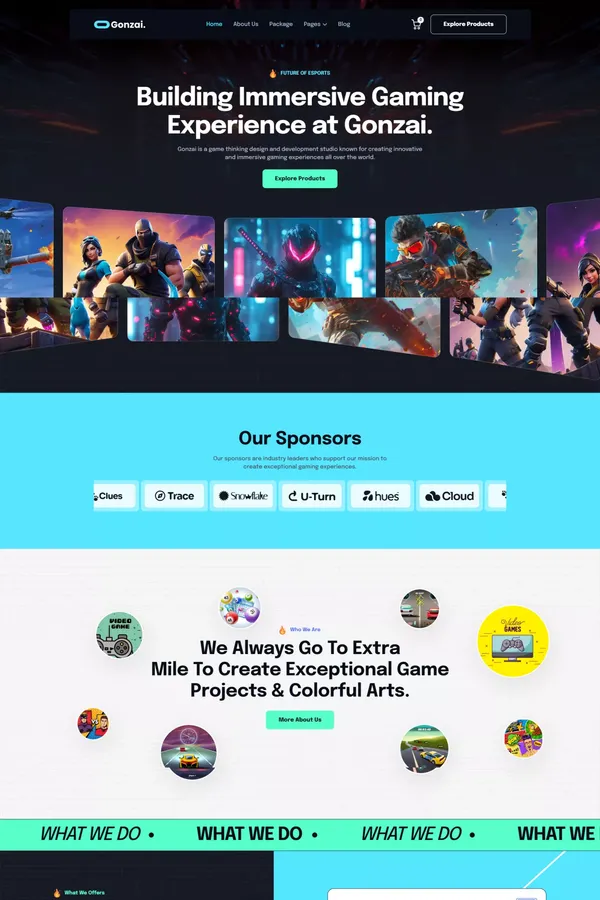 Gonzai - Webflow Gaming Template | Flowzai