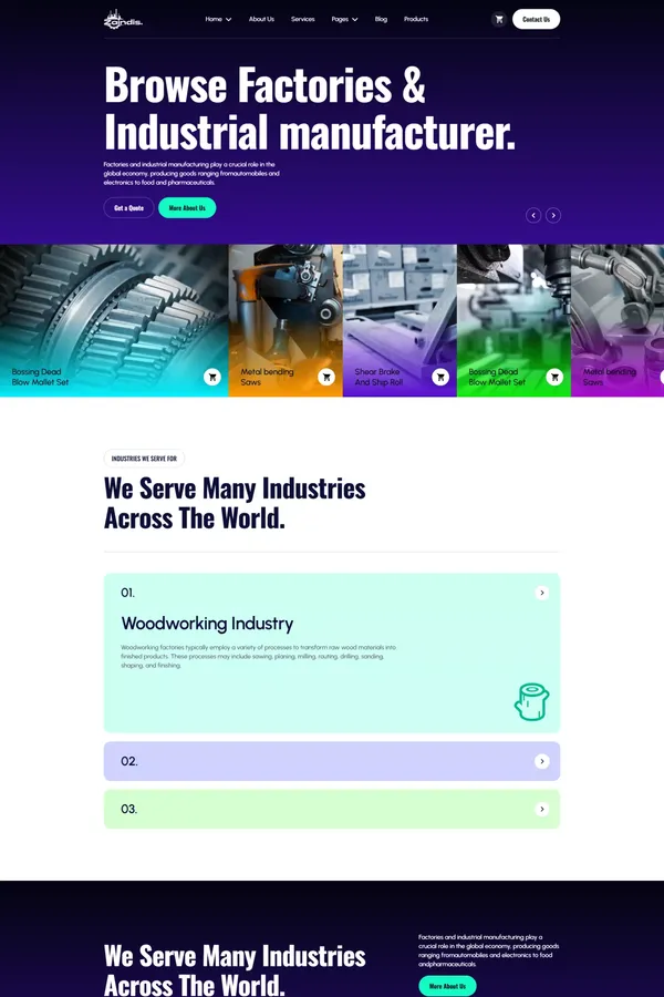 Zaindis - Construction Webflow Template | Flowzai