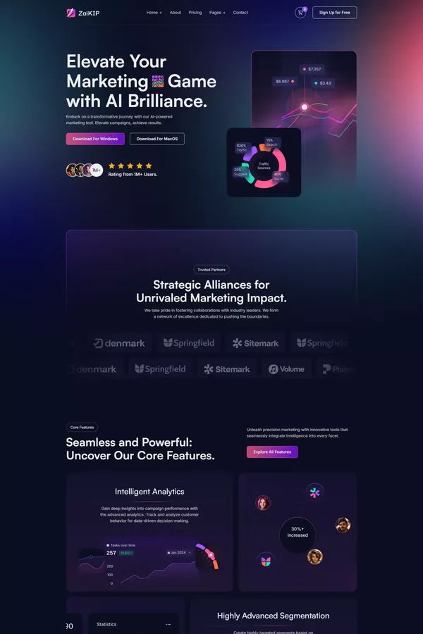 ZaiKIP - Webflow Saas Template | Flowzai