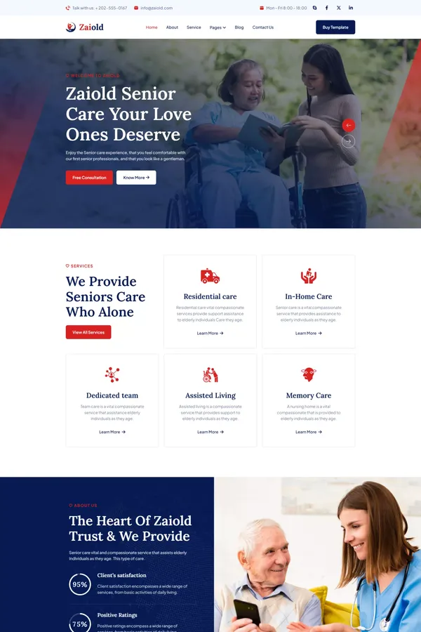 Zaiold - Charity Webflow Template | Flowzai