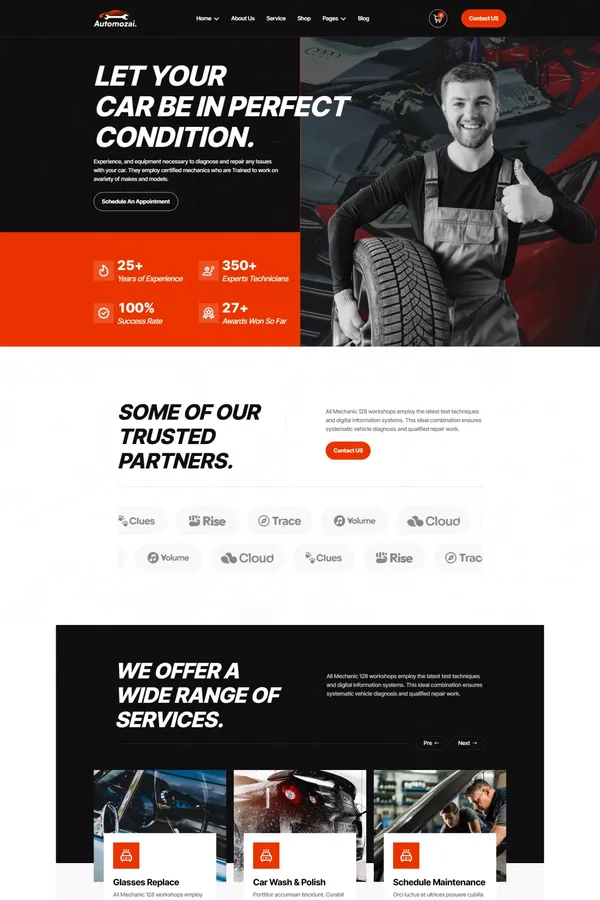 Automozai - Automotive Webflow Template | Flowzai