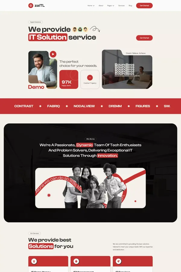 ZaiTL - IT company Webflow Template | Flowzai