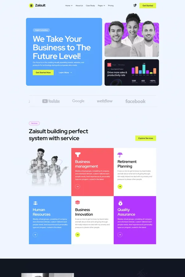 Zaisult - Webflow Saas Template | Flowzai