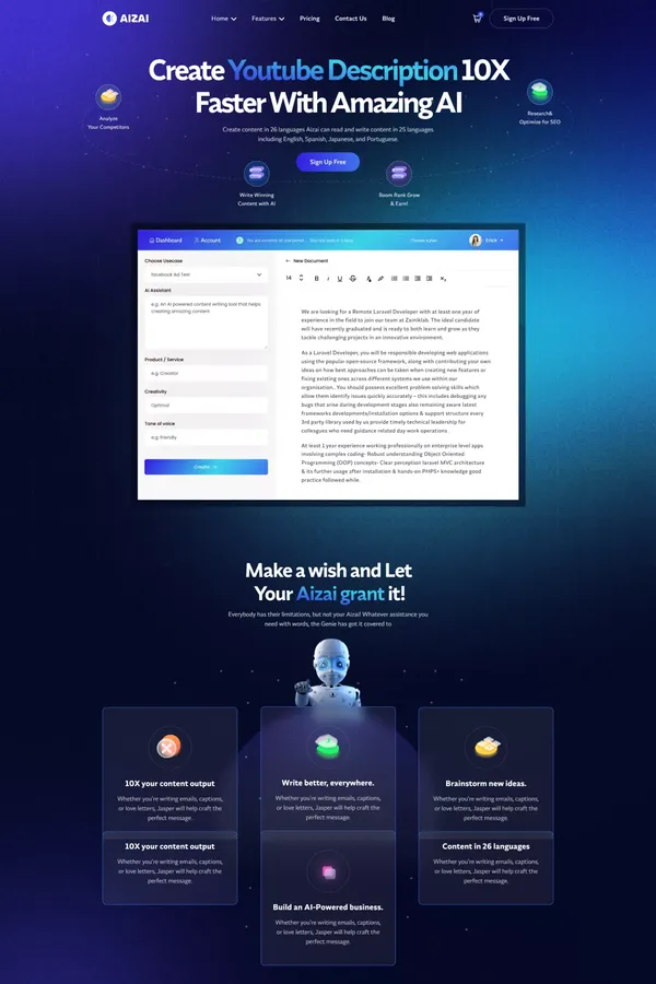 Aizai - Webflow Saas Template | Flowzai