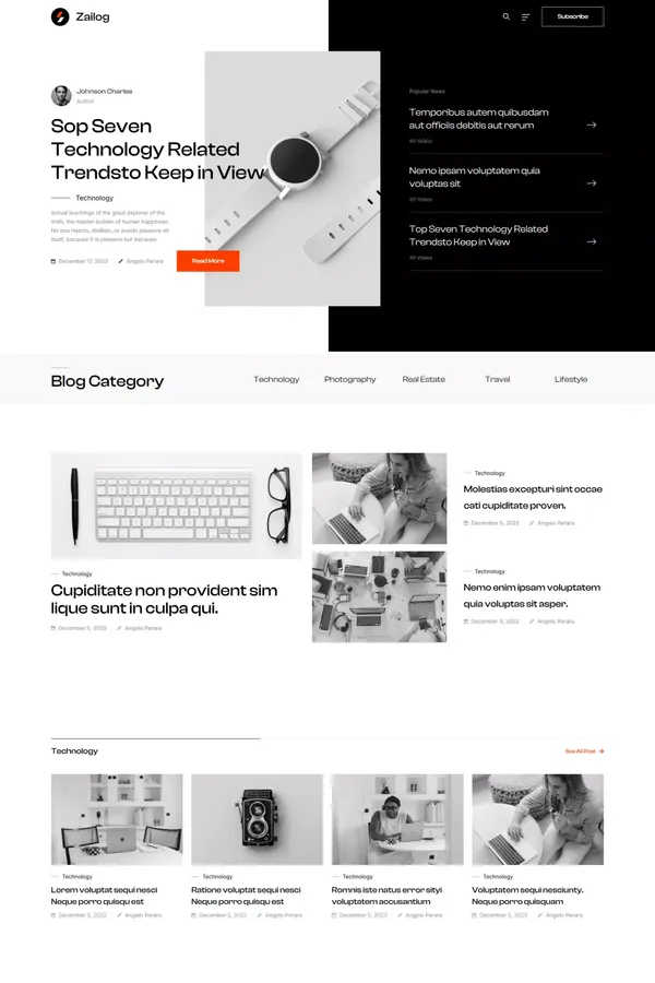 Zailog - Webflow Blog Template | Flowzai