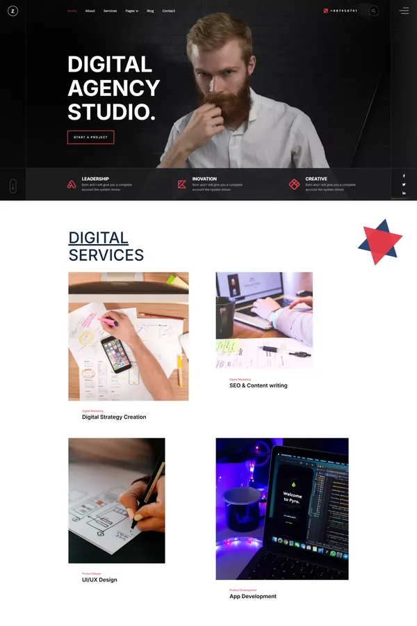 Zaipus - Webflow Agency Template | Flowzai