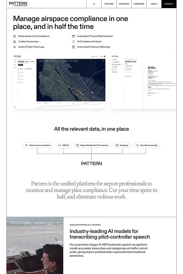 Pattern | Enhanced Radar - Landing design inspiration