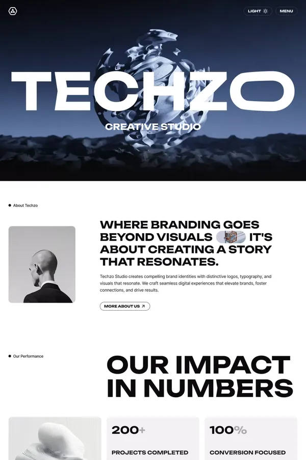 Techzo Website Page Template for Webflow