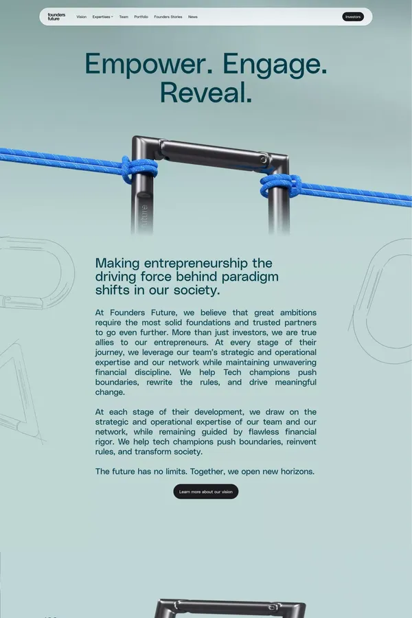 Founders Future - Portfolio design inspiration