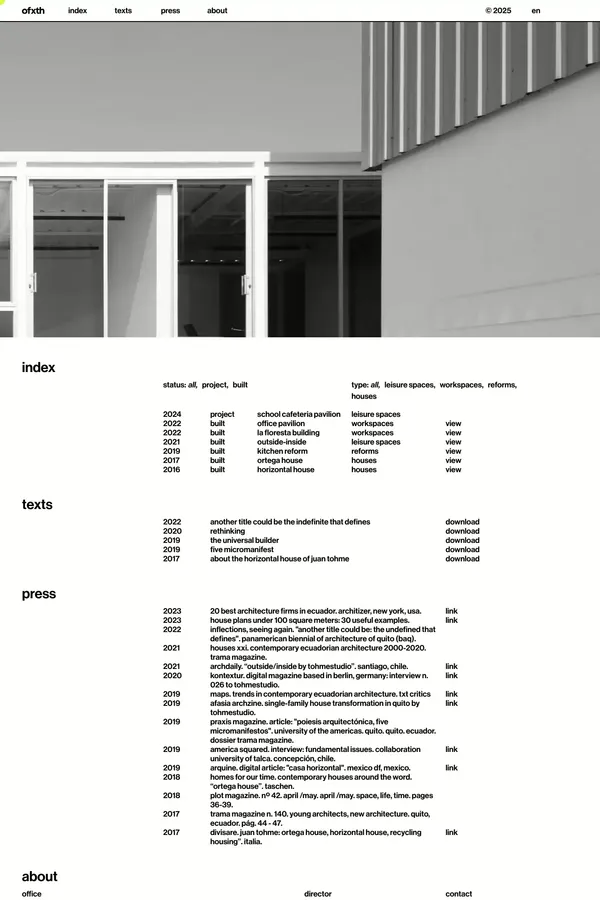 Office x Tohme - Portfolio design inspiration