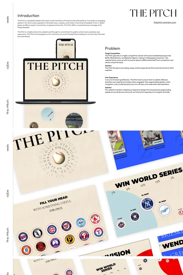 The Pitch by Rareview - Landing design inspiration