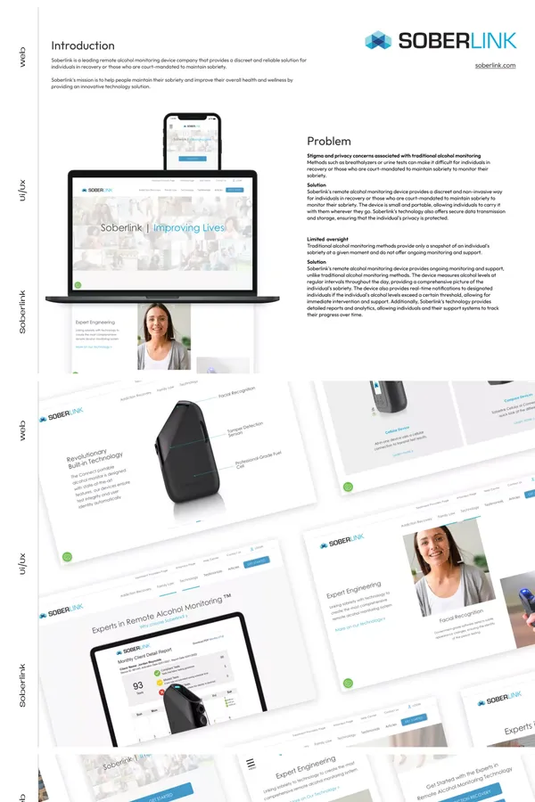 Soberlink Remote Alcohol Monitoring | Improving Lives - Product listing design inspiration