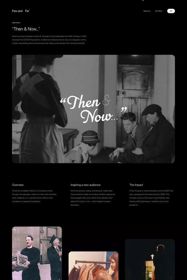 Then & Now – Few and Far® - Case Study design inspiration