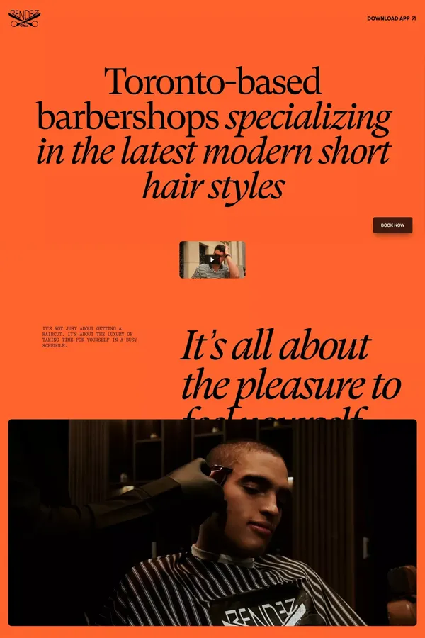 Rendezvous Barbers - Toronto's Premier Destination for Modern Short Hairstyles - Landing design inspiration