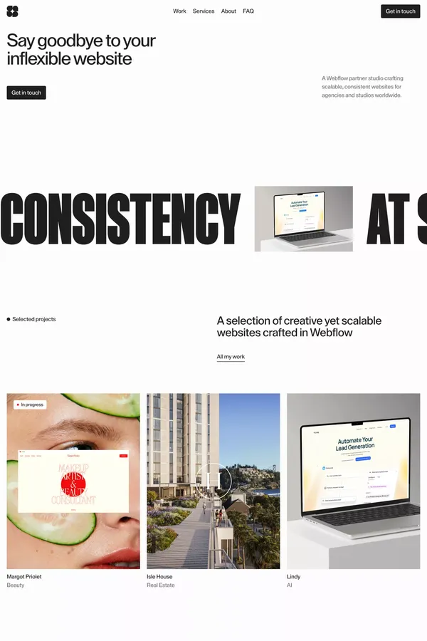 SWORD | Webflow Partner Studio - Portfolio design inspiration