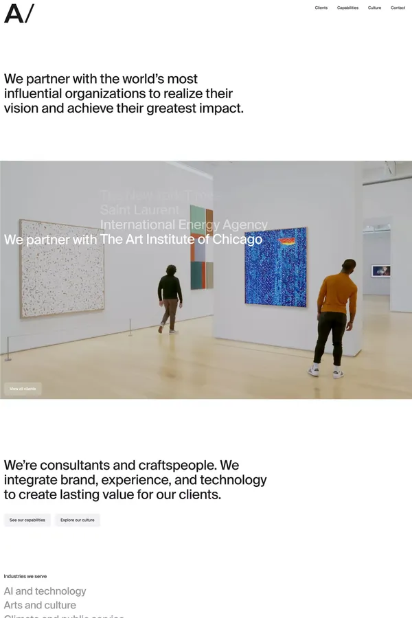 AREA 17 — Brand, experience, and technology transformation - Portfolio design inspiration