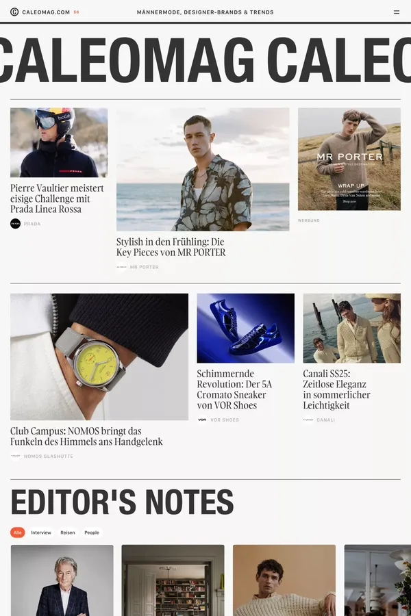 CALEOMAG.COM - Blog design inspiration