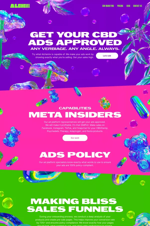 Alchemix CBD Marketing Agency With Ban-proof Solutions