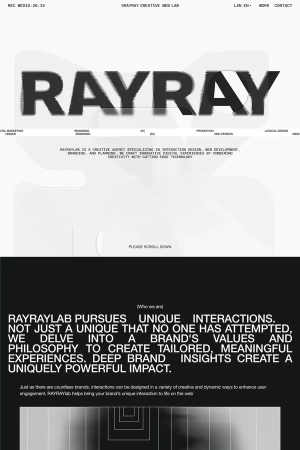 RAYRAYlab - 레이레이랩 - Portfolio design inspiration