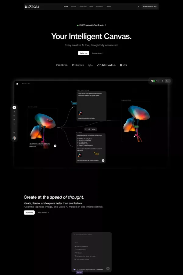 FLORA © - Landing design inspiration