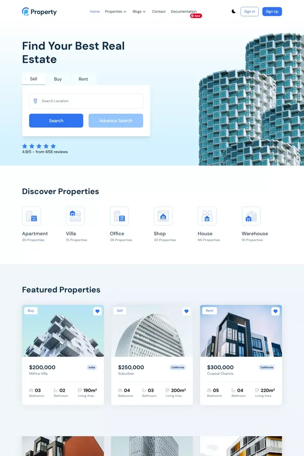 Property Pro - NextJS Website Template for Real Estate Businesses
