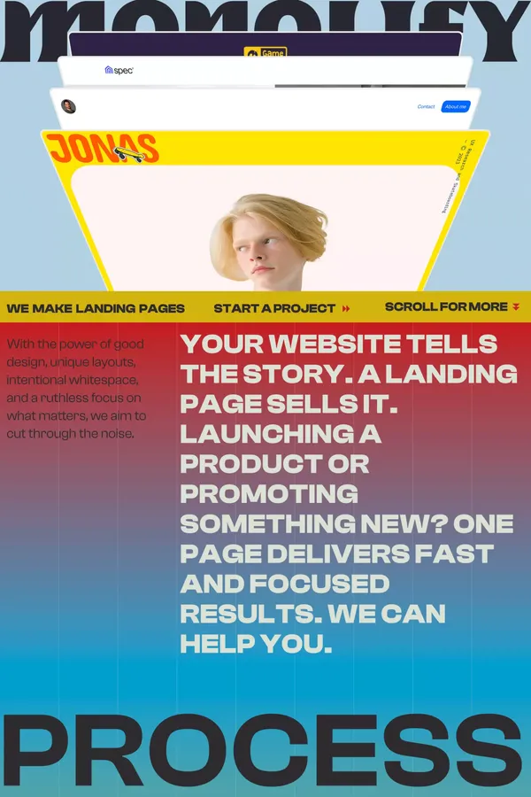 Monolify | Landing Pages Made with Passion