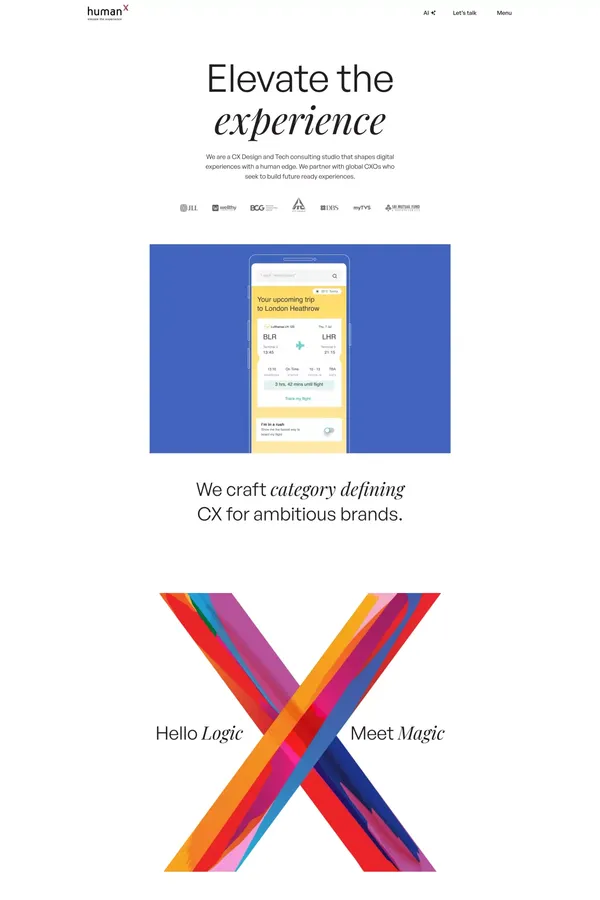 HumanX - Strategic Design, Tech and Innovation Agency - Portfolio design inspiration