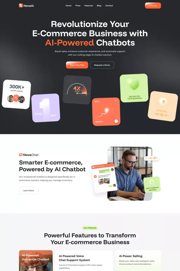 NovaAI - Technology Website Template — Framer Marketplace