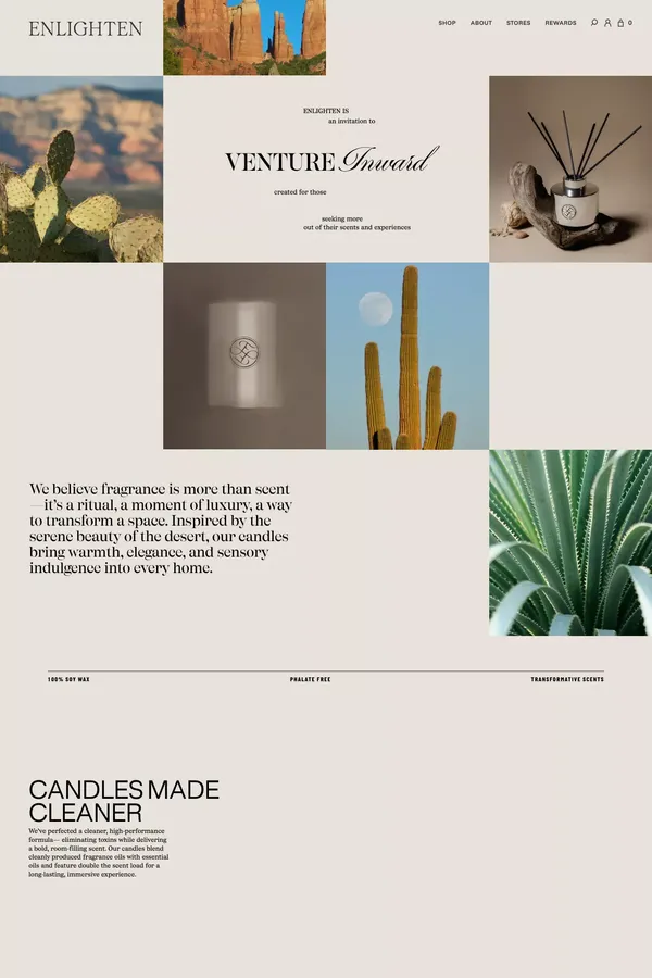 Clean Burning Candles Hand-poured in Arizona | ENLIGHTEN – ENLIGHTEN CANDLES - About Us  design inspiration