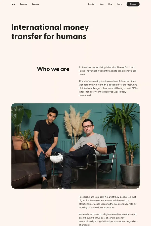 Our story | Atlantic Money - About Us  design inspiration