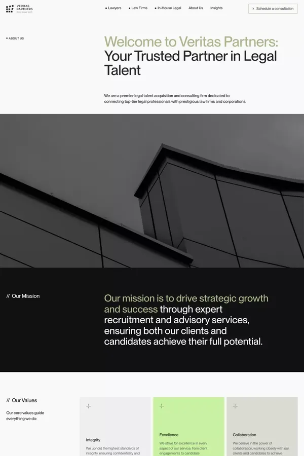 Veritas Partners - About Us - About Us  design inspiration