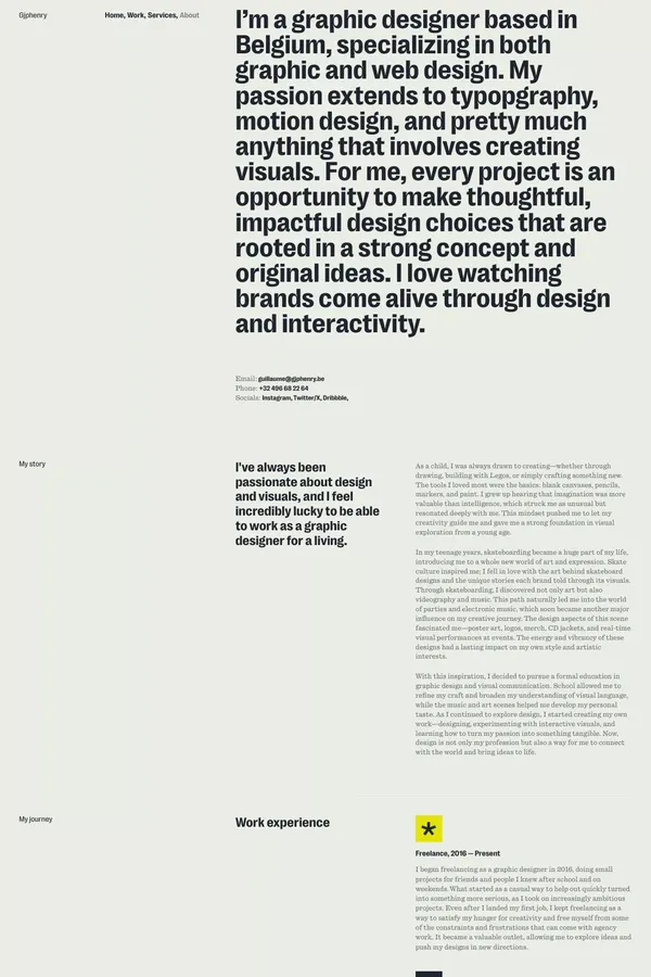 About – GJPhenry - About Us  design inspiration