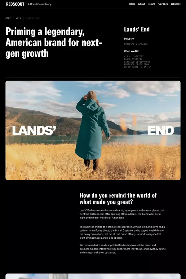 Lands' End | Redscout - Case Study design inspiration