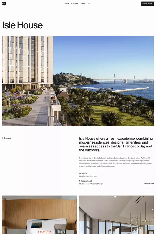 Work | Isle House - Case Study design inspiration