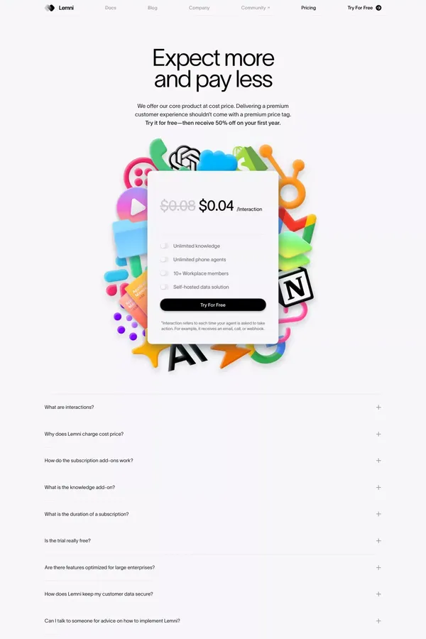 Lemni Â· Pricing - Pricing design inspiration