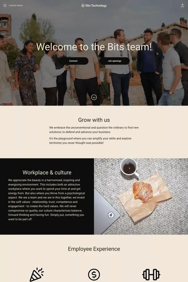 Welcome to the Bits family! - Bits Technology - Career design inspiration