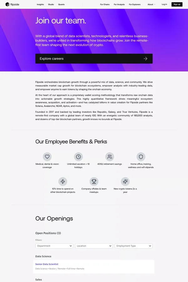 Meta Title: About Flipside | Careers - Career design inspiration