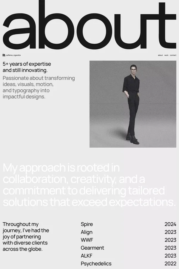 Inette â Crafting Digital Identities - About Us  design inspiration