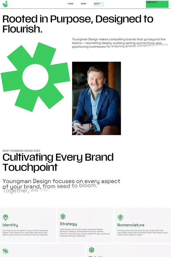 YoungmanDesign About - Rooted in Purpose, Designed to Flourish. - About Us  design inspiration